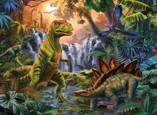 Ravensburger Dinosaur Oasis, 100 styck, Dinosaurier, 6 År