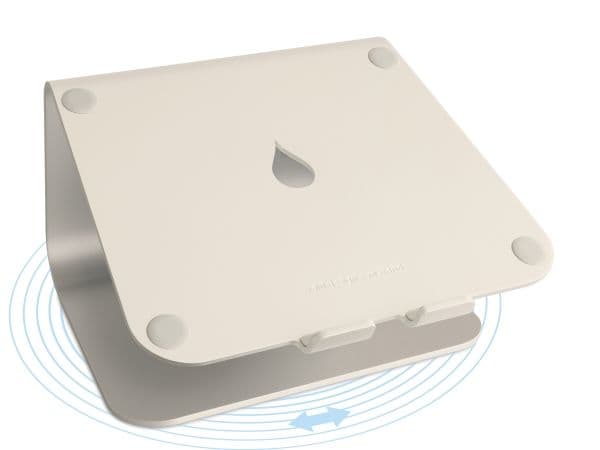 Rain Design mStand360 stativ for bærbar PC med svingbar, Starlight