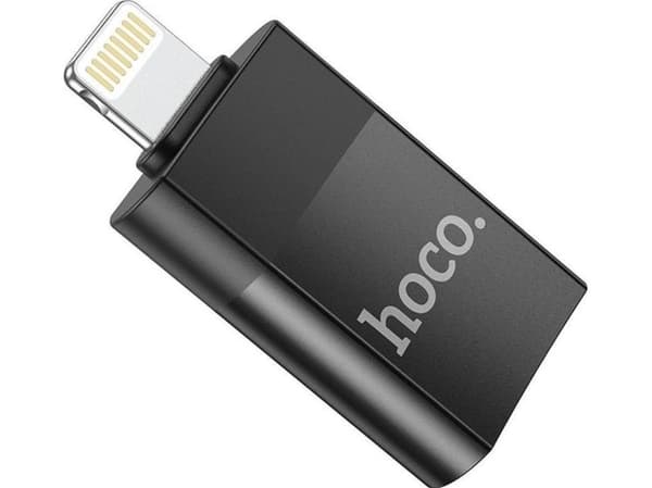 USB-adapter Hoco UA17 USB-A till Lightning, svart