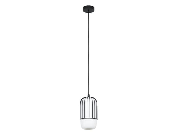 EGLO MULEGES pendellampe E27 sort/opalhvit