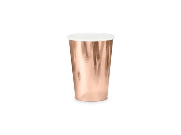 Rose gold papkrus, 6 stk