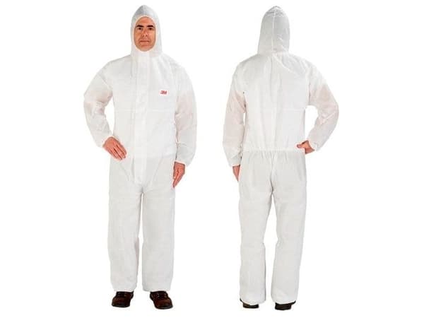 3M 4515 - M, Hvit, M, Voksen, Unisex, Glidelås, Front