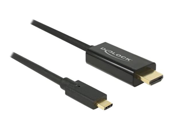 Delock - Ekstern videoadapter - Parade PS171 - USB-C - HDMI - svart