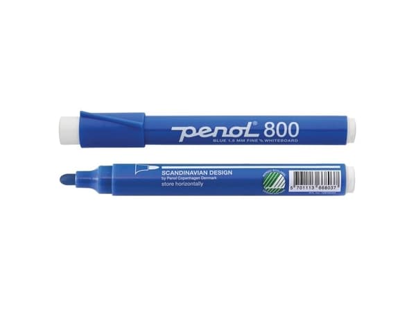 Whiteboardmarker Penol 800 blå 1,5mm (stk.)