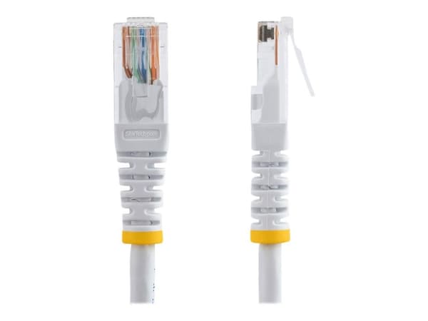 StarTech.com Molded Cat 5e UTP Patch Cable - Patch-kabel - RJ-45 (hane) till RJ-45 (hane) - 15 m - UTP - CAT 5e - formpressad - vit