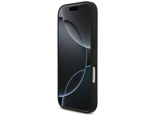 Guess Grained Big 4G & Classic loggdeksel til iPhone 17 Pro - sort
