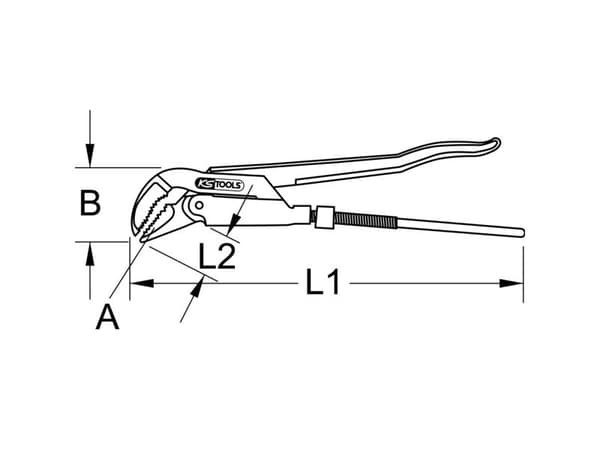 KS Tools 112.1000 1121000 Hjørnerørstang