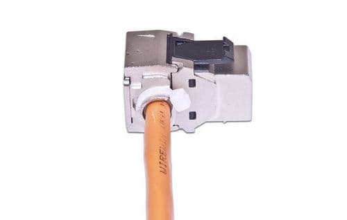 Triotronik WKS JACK KAT6A STP 90, Metallisk