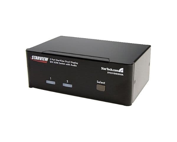 StarTech.com SV231DD2DUA, 2048 x 1536 pikseliä, Musta