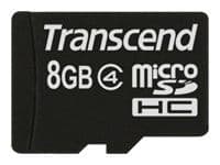 Transcend Standard MicroSDHC-kort 8 GB Class 4