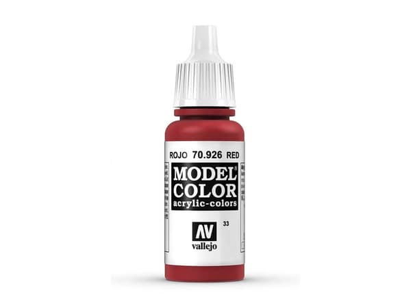 Vallejo 70.926, 17 ml, Rød, Matte, Flaske