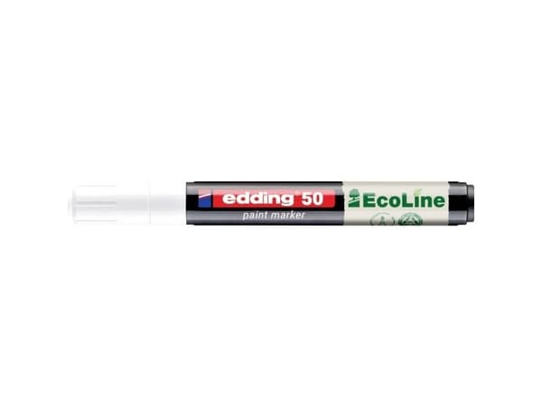 Edding 50 EcoLine, Vit, Vit, 2 mm, 4 mm, 15 mm, 140 mm