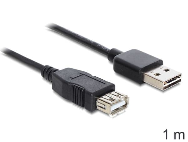 DeLOCK EASY-USB - USB forlængerkabel - USB (hun) til USB (han) - 1 m - lajittelu