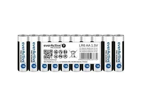 EverActive 6LR61PRO alkaliske batterier (x 10)