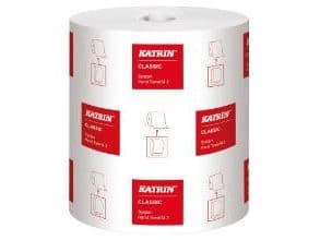 Handduksrullar Katrin 58198 2-lagers 170 m vit (6 st)