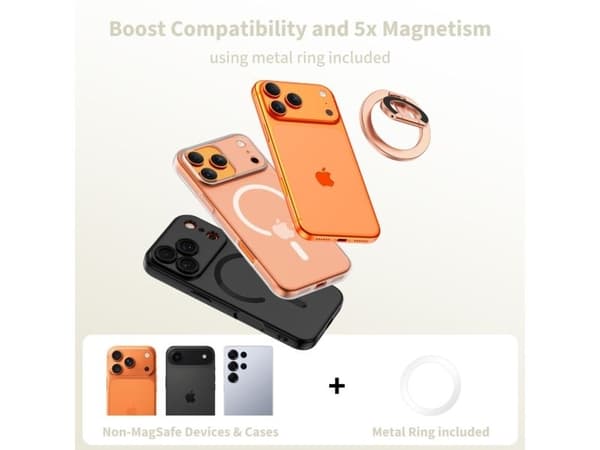Tech-Protect MMR400 magnetisk ring til telefon - Roségold