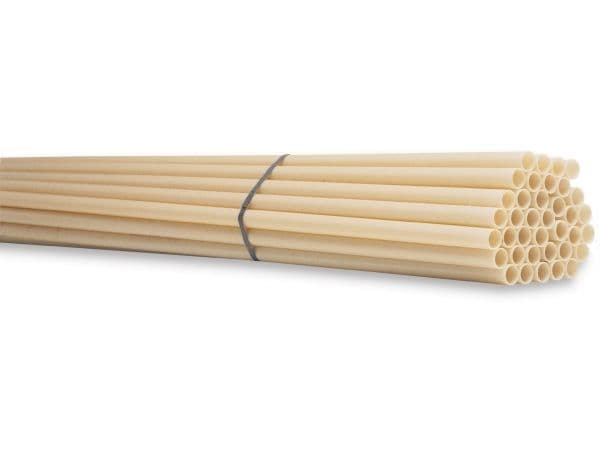 Styvt plaströr, PVC 25 mm (1") gul/vit 3 meter – (3 meter)