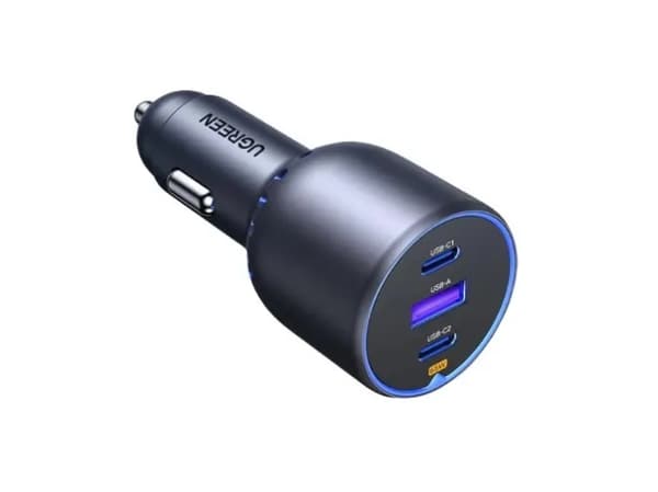 Ugreen EC703 billader, USB + 2x USB-C, 75W (svart)