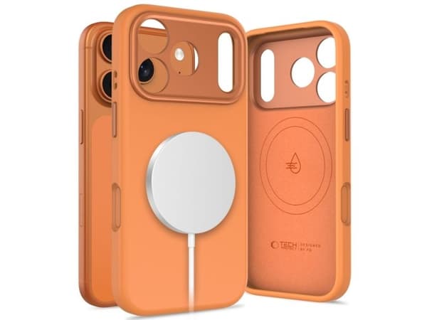 Tech-Protect Uniq MagSafe-deksel til iPhone 17 Pro - orange