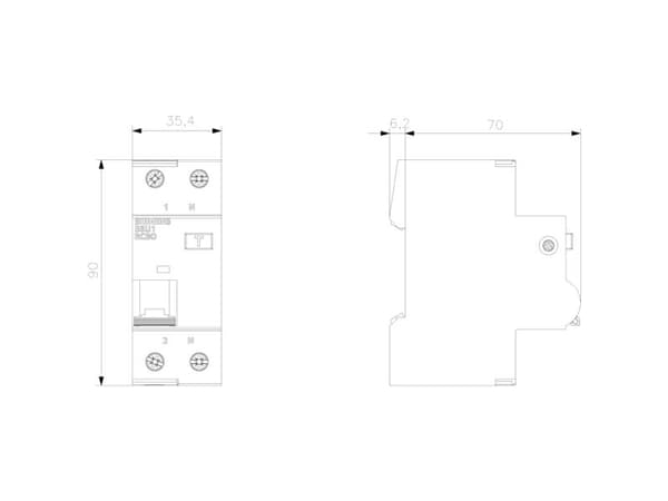 Siemens 5SU1354-6KK16, 10 A, IP20