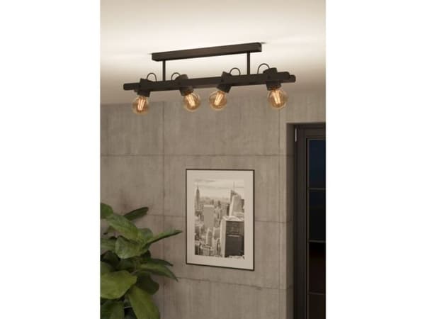 EGLO PLIMSOLL LOFT 4XE27 L770 SORT FSC