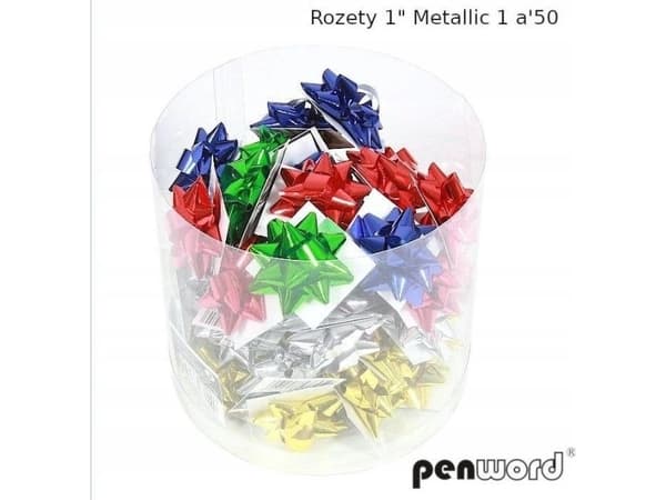 Party Deco rosetter metallic (50 stk)