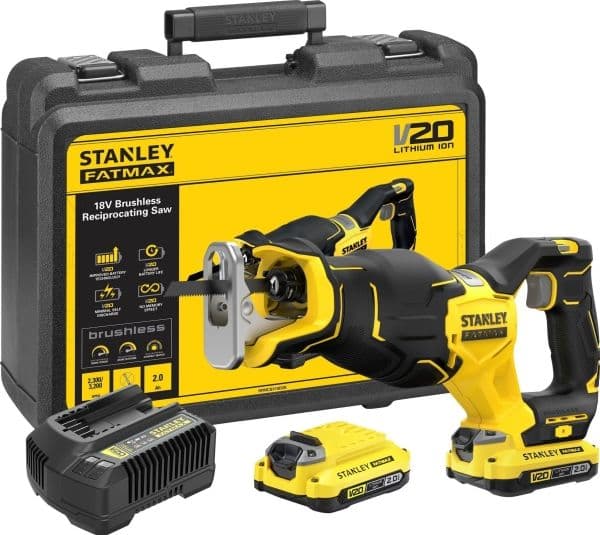 STANLEY sabersåg V20 SFMCS310D2K 2x2,0Ah ...
