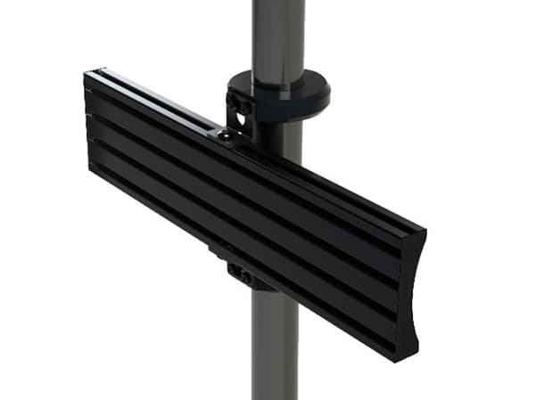 B-TECH System X - Monteringskomponent (rail mounting bracket) - ultra-slim - svart