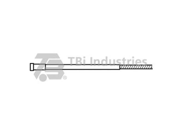 Trådleder stål rød 1,0-1,2mm 4m
