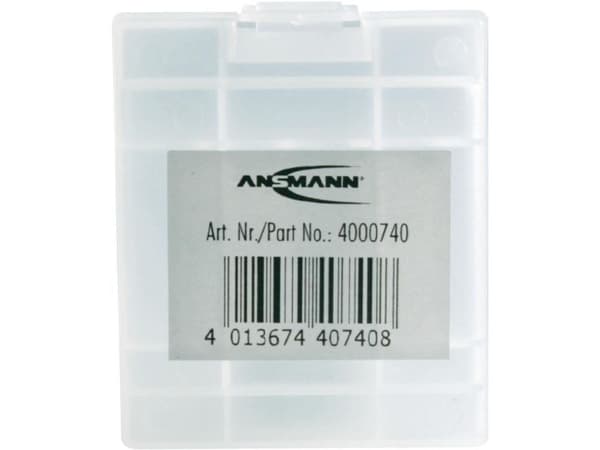 Ansmann 4000740, läpinäkyvä, valkoinen, 4 AAA / AA