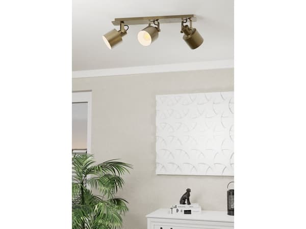 EGLO SOUTHERY spotskena 3L E27 cremeguld/vit