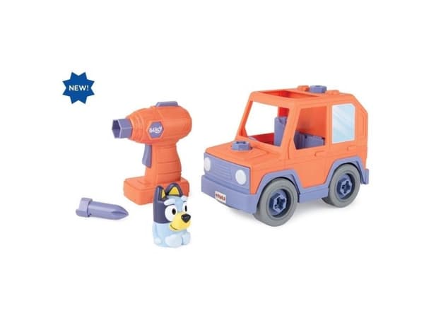 Bluey Build A Buddy motorisert bil & drill