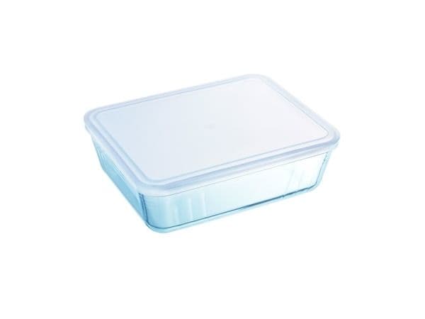 Pyrex 7070.55145, Grytfrom, Rektangulär, Glas, Plast, Transparent, Frankrike