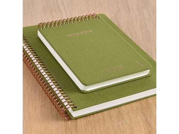 KOZO notatbok A5 Premium Olive Green - (6 stk.)