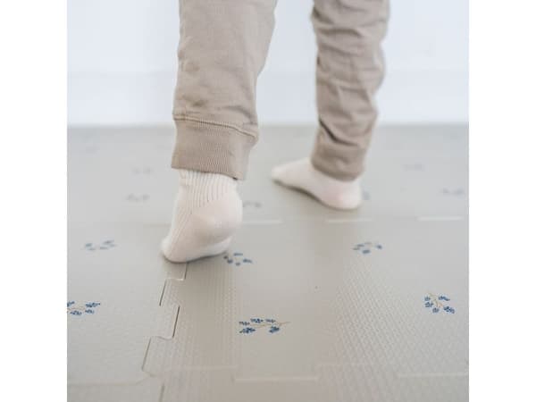 EVA-skum pusselmatta / blåbär/taupe