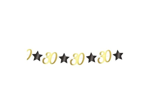 Guld guirlande 30 år