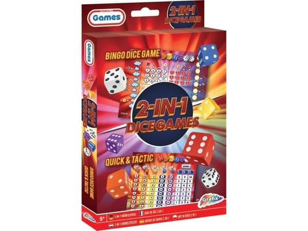 Giftdeco 2-i-1 spillterninger & Bingo