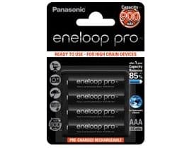 Panasonic eneloop pro BK-4HCDE/4BE - Batteri 4 x AAA - (ladbare) - 930 mAh