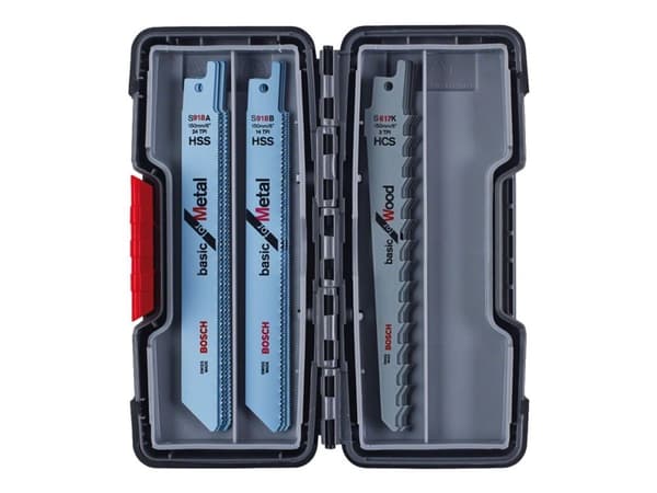 Bosch BAJONETSAVKL 15 st TRÄ/MET BASIC T/BOX