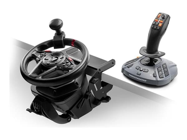 Thrustmaster SimTask FarmStick P, Maatalouskoneen tikku, Musta, Harmaa, Thrustmaster T128, Thrustmaster T248, 185 mm, 190 mm, 230 mm