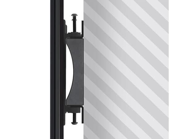B-TECH System X - Monteringskomponent (rail mounting bracket) - ultra-slim - svart
