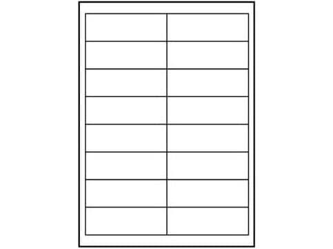 Logotypetiketter A4, matt vit, 10 st.