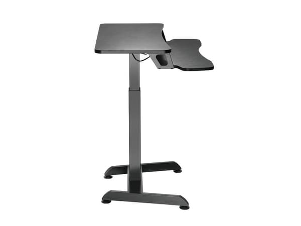 LogiLink EO0014, Rett, Rektangulær form, Sponplate, Stål, Kontor, Sort