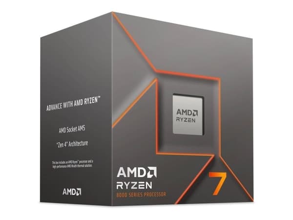 AMD Ryzen 7 8700F - 4.1 GHz - 8-core - 16 trådar - 16 MB cache - Socket AM5 - Box