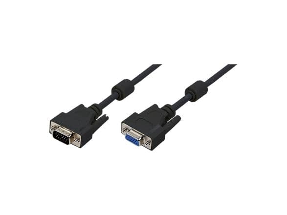 LogiLink 5m VGA, 5 m, VGA (D-Sub), VGA (D-Sub), Sort, Hankjønn/hunkjønn, RoHS