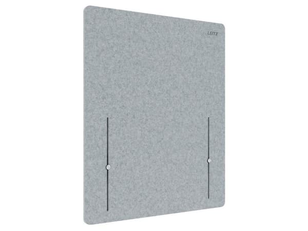 Bordskærm, Leitz, 600x700mm højdejusterbar, grå