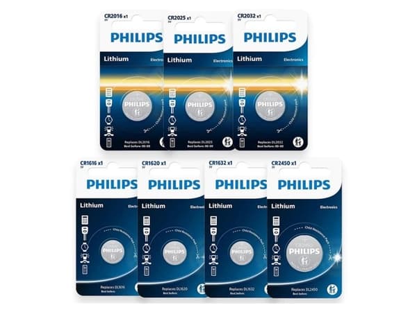Philips knappcellsbatteripaket