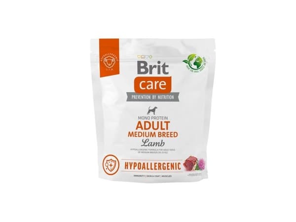 Brit Karma torrfoder till hund Hypoallergenic Adult Medium Breed lamm 1 kg