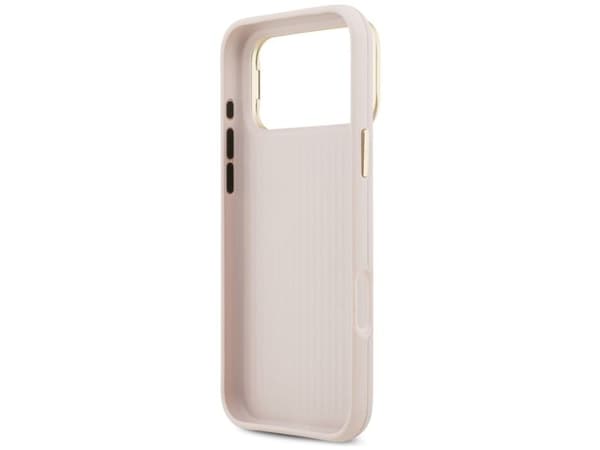 Guess Grained Big 4G &amp; Stand Camera Case for iPhone 17 Pro Max - Pink