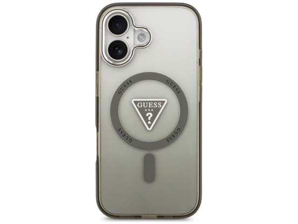 Guess IML Gradient Triangle Logo MagSafe case for iPhone 17 - olive